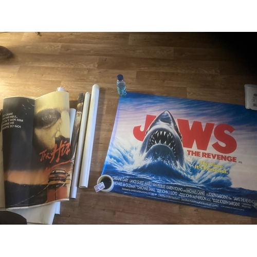 522 - Collectables : Film/Movie poster collection 1970s/80s all rolled & original quads (13) inc Jaws The ... 