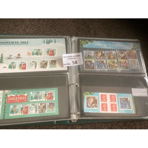 58 - Stamps : GB presentation packs - mint sets 2013-2015 complete - great lot approx FV £600 inc 1st boo... 
