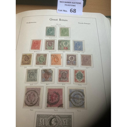 68 - Stamps : GB Album 1840-1970 mint/used nice lot some good sets/stamps amongst inc 1902/10 to 10/- 188... 