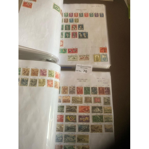 76 - Stamps : Large albums (2) of all Germany, Austria and Switzerland - v high cat 1000s of stamps