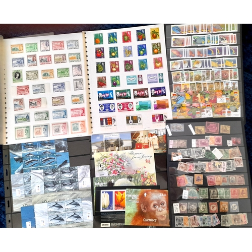 8 - Stamps : Br. Commonwealth  on Sheets, Hagners,, Packets, Loose and a few Hong Kong Presentation pack... 
