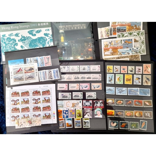 8 - Stamps : Br. Commonwealth  on Sheets, Hagners,, Packets, Loose and a few Hong Kong Presentation pack... 