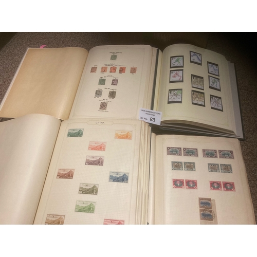 83 - Stamps : GB & World stamp collection in 5 heavy simplex albums