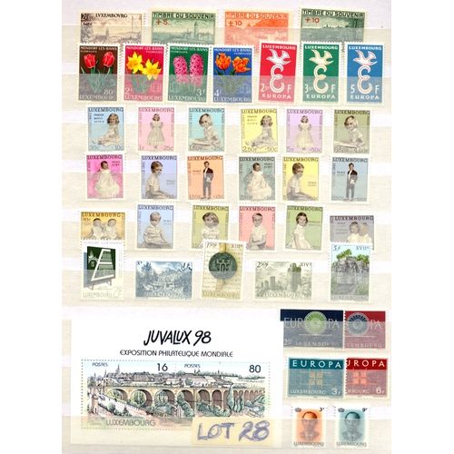 28 - Stamps : Foreign Accum. In 64 Page stockbook  Crammed with mainly Mint issues from-  Austria, France... 