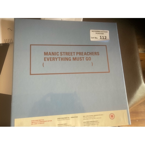 112 - Records : MANIC STREET PREACHERS - Everything Must Go CD/DVD/LP box set sealed fine (88751899827)