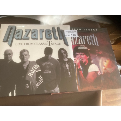 118 - Records : NAZARETH - 2 sealed new 180 gram albums inc great cond inc T Stage, Camden Palace