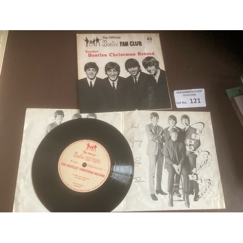 121 - Records : THE BEATLES Xmas Flexi disc 1964 LYN757 & newsletter