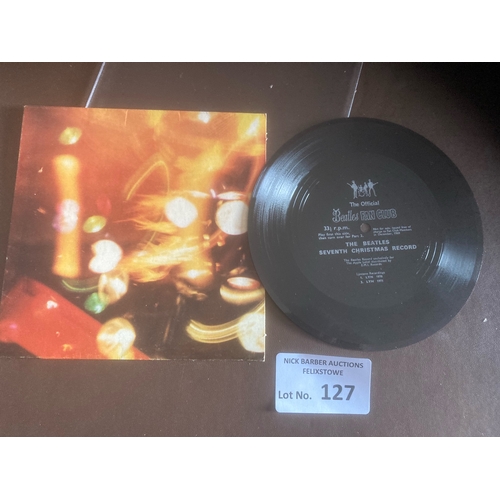 127 - Records : THE BEATLES Xmas Flexi disc 1969 LYN1970 - fine condition