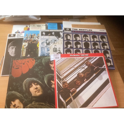 163 - Records : BEATLES - 11 modern 180 gram issue albums & related - mostly not sealed but fine cond