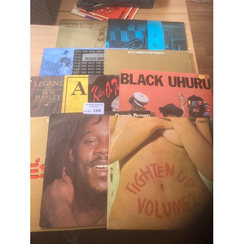 164 - Records : Reggae/Ska 12 albums inc Dennis Brown, Bob Marley etc