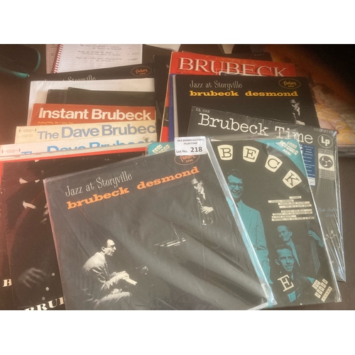 218 - Records: Jazz Dave Brubeck x 19 albums comprising of early & reissue UK/US plus dutch pressings - vi... 