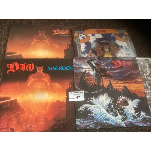 47 - Records : DIO albums (4) includes 1 x 12