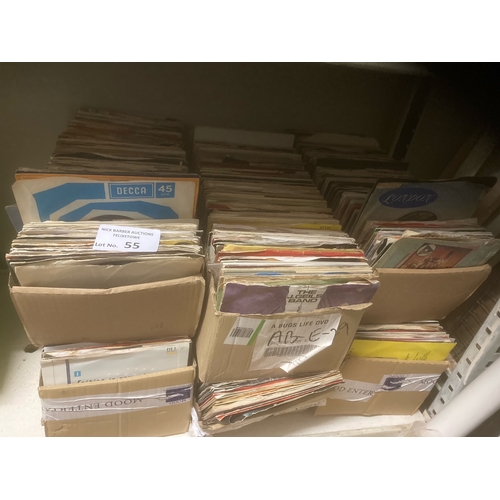 55 - Records : 6 boxes of mostly 1980s 7