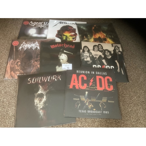 73 - Records : Heavy Rock/Metal collection of new 180 gram albums sealed - Motorhead, Metallica etc - gre... 