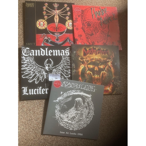 74 - Records : Heavy Rock/Metal collection of new 180 gram albums sealed inc destruction (5)