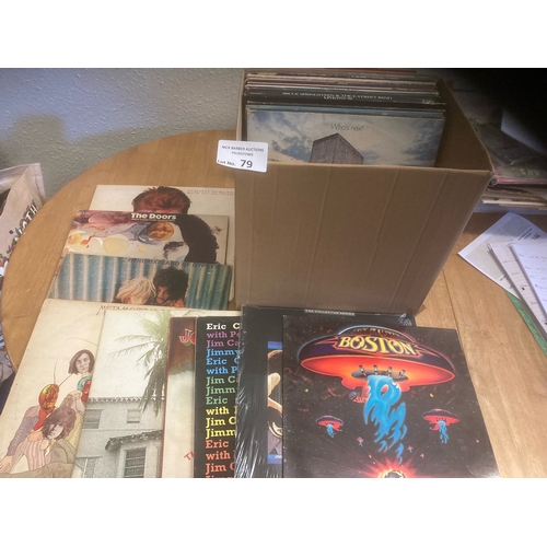 79 - Records : 30 Rock albums inc David Bowie, Rolling stones, Doors etc