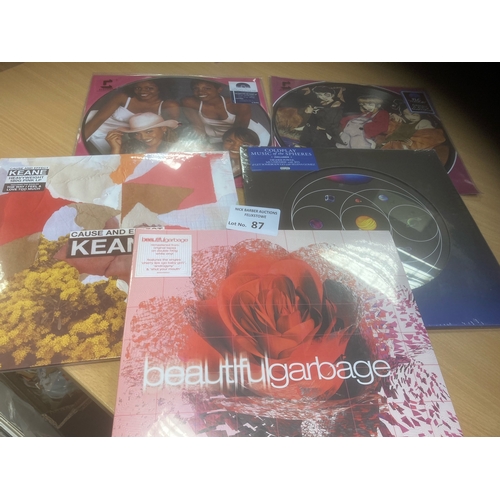 87 - Records : 5 good new 180 gram in 2x picture discs Destiny's Child etc & other new 180g sealed inc Ke... 