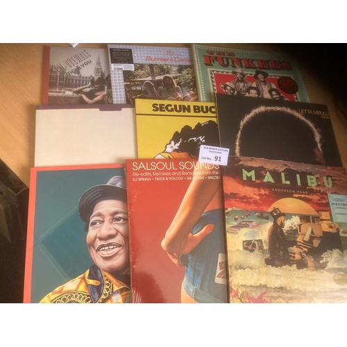 91 - Records : Jazz/Funk Africa batch of albums 180 gram/sealed modern - different lot - interesting