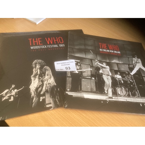 93 - Records : THE WHO - 2 vinyl album new 180 gram/sealed