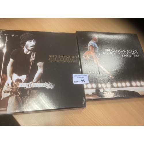 95 - Records : BRUCE SPRINGSTEEN box sets x2 1x older & new box 'At The Main Point 1975' - sealed both go... 