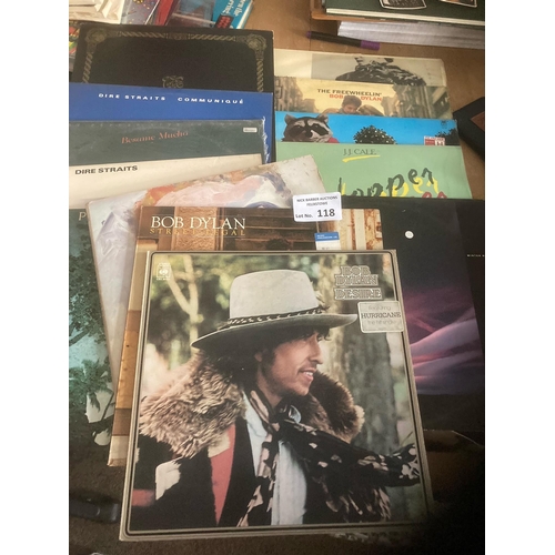 118 - Records : Folk Rock - cllxn of albums inc early Dylan, Cale, Pepper, Dire Straits - good conditions ... 