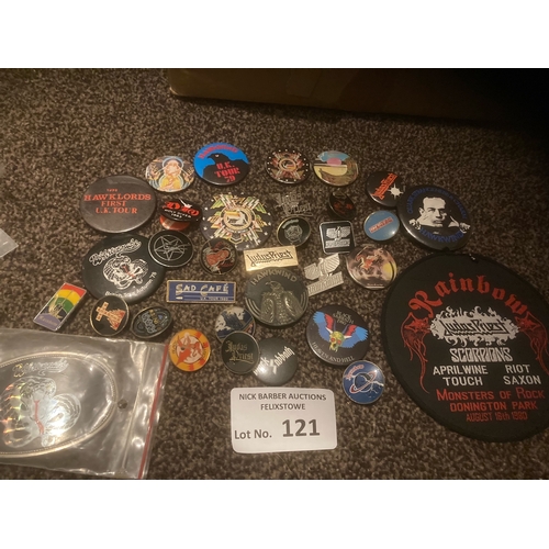 121 - Records : Super collection of Heavy Metal patches, badges, metal & rock inc Sabbath, Hawkwind, M... 