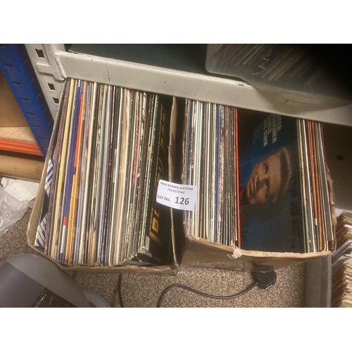 126 - Records : Country - 2 boxes of albums - good mix - over 100 in total