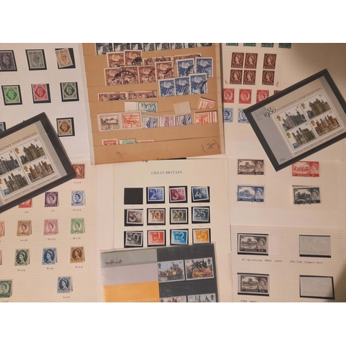 17 - Stamps : GB, Jersey & Guernsey  Useful selection  in small box Mainly Geo VI & QE useful lot... 