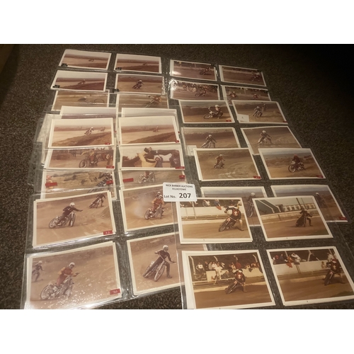 207 - Speedway : Iwade training track speedway photos rare collection of 1972 4x3 colour photos - action -... 