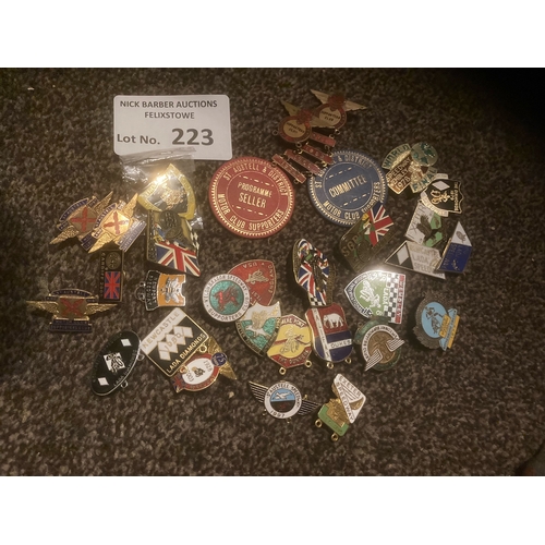 223 - Speedway : Collection of badges 1940s onwards inc mostly club 1950s St. Austell, Plymouth etc (30+)