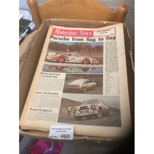 460 - Magazines/Newspapers : 2 massive boxes of motoring newspapers 1970s - 100s of issues great motor spo... 