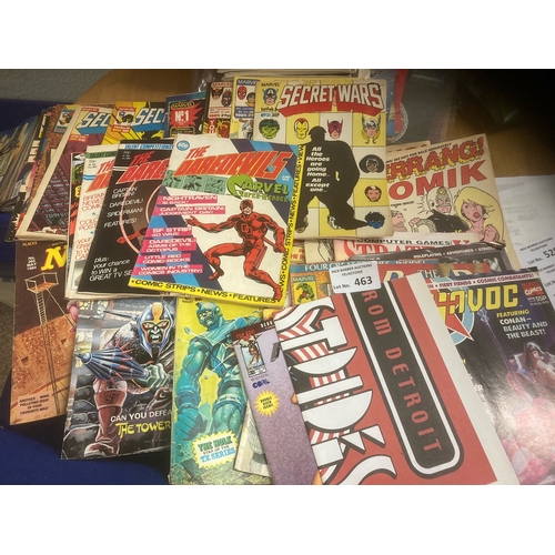 Comics : Good slxn inc The Dare Devils, Secret Wars, Kerrang, Mad ...