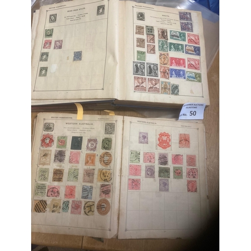 50 - Stamps : All world stamp collection in 3 old Strand albums - nice lot