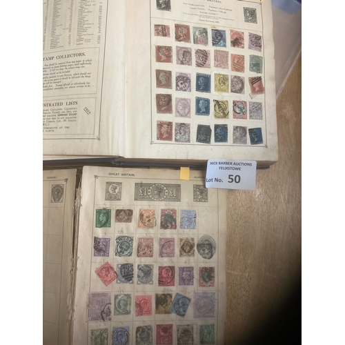 50 - Stamps : All world stamp collection in 3 old Strand albums - nice lot