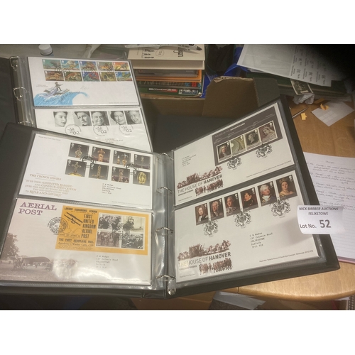 52 - Stamps : GB first day covers in 10 albums 1969-2012 complete in great condition