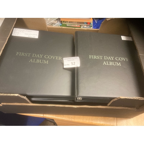 52 - Stamps : GB first day covers in 10 albums 1969-2012 complete in great condition