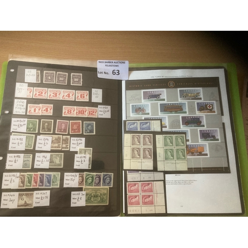 63 - Stamps : CANADA & colonies stock album with cat v of £3000 - all super mint issues - QV onwards ... 