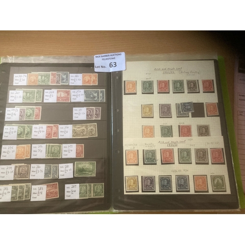 63 - Stamps : CANADA & colonies stock album with cat v of £3000 - all super mint issues - QV onwards ... 