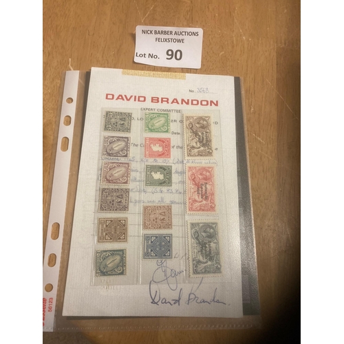 90 - Stamps : Ireland 1925 set mint to 10/- Seahorse - super collection