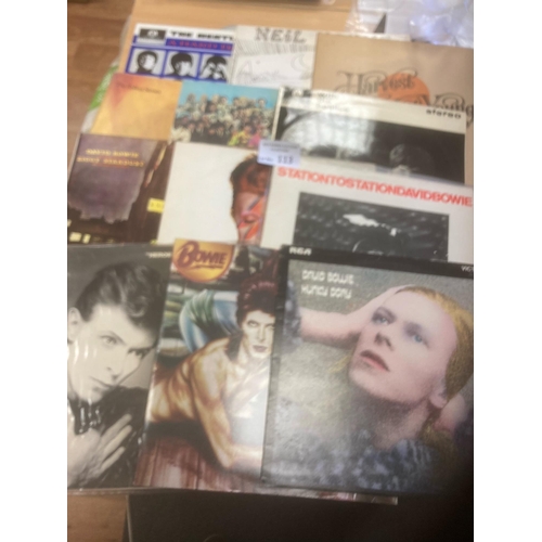 113 - Records : Albums inc Beatles, Neil Young, Rolling Stones, David Bowie - conditions look very nice (1... 