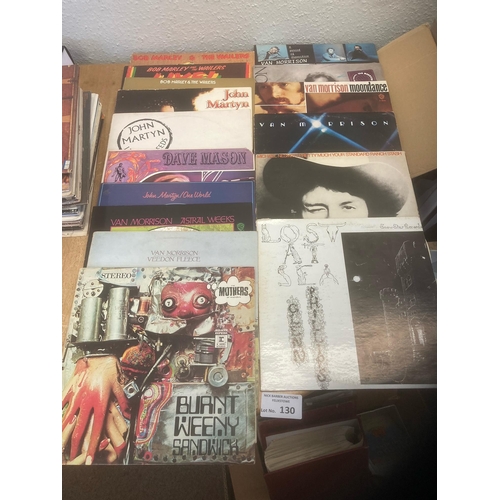 130 - Records : Collection of albums inc Marley, J Marten, Mason, Van Morrison, Nesmith etc - great condit... 