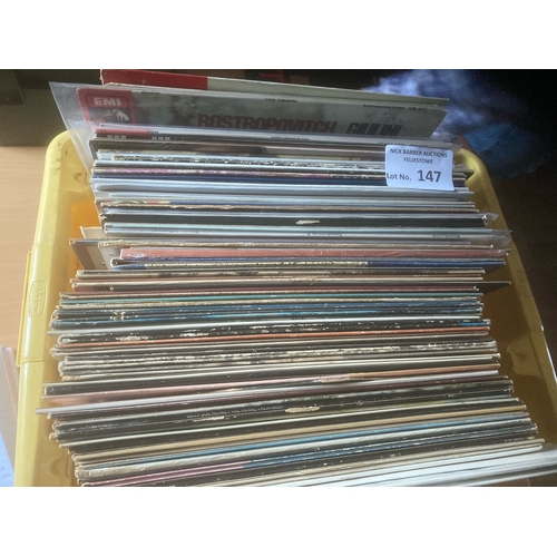 147 - Records : Large box of albums inc Jazz, Miles Davis, - Rock - Classic 80+