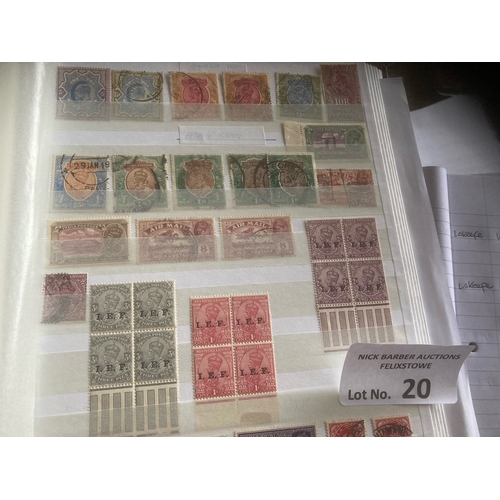 20 - Stamps : Commonwealth inc Transvaal, British PO's mainly KGVI, Levant, QV onwards, India etc, plus r... 