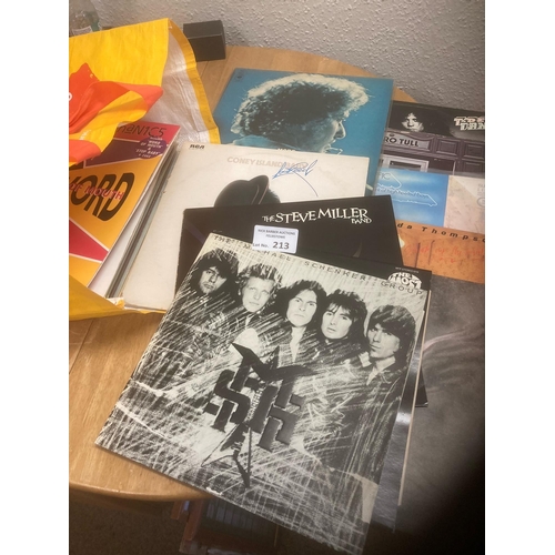 213 - Records : 30+ mainly Rock albums inc T Rex, Traffic, Bob Dylan etc