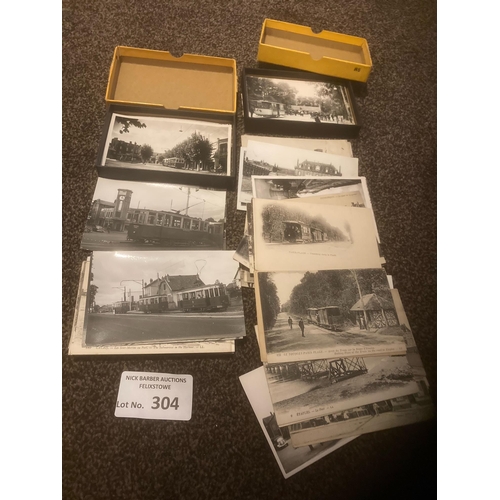 304 - Postcards : Railway /Trspt - France in 4 boxes - approx 500 cards / photographs some RPs nice collec... 