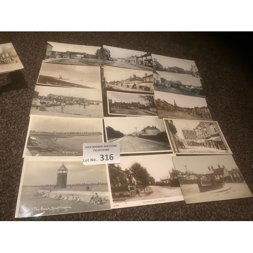 316 - Postcards : GB topo collection of cards really quality lot 150+ cards - plenty of good RPs lovely - ... 