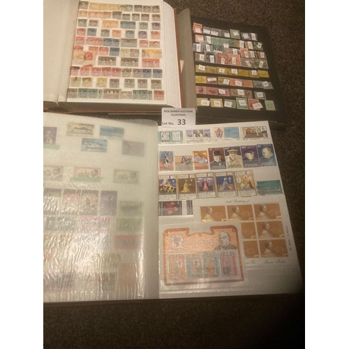 33 - Stamps : Commonwealth, 3 albums vintage/modern - decent Canada, NZ, Australia & others