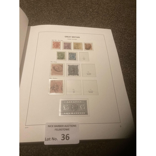 36 - Stamps: GB Davo album hingeless well filled all fine used but great album