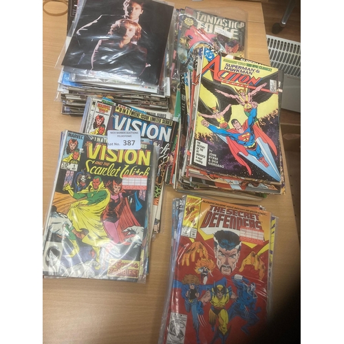 387 - Comics : Marvel comic selection inc X Files (17), Secret Defenders (8), Vision and the Scarlet Witch... 