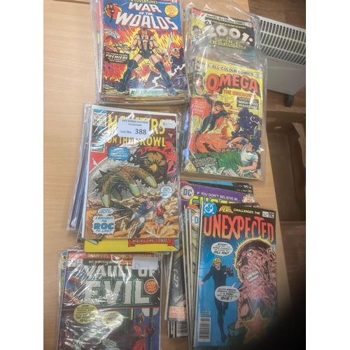 388 - Comics : Marvel comic selection - mostly 1970s great lot inc 2001 Space Odyssey (9) Omeg The Unknown... 